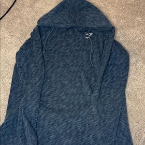 Gymshark Navy Textured Hoodie